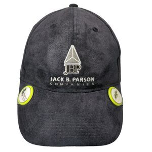 Jack B. Parson Companies Strapback Hat Black One Size Adjustable Hoxer Headwear